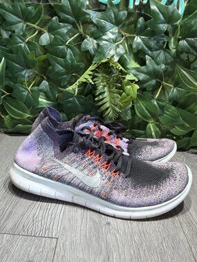 Nike Free RN Flyknit 2017 Shoes Womens Size 8.5 Running 880844-005
